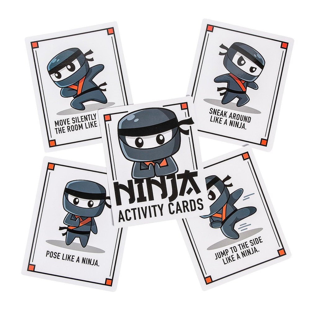 Move Like a Ninja Activity Cards 24 Pieces