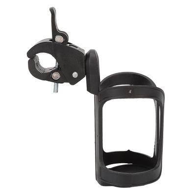 360 Degree Rotating Wheelchair Cup Holder Bike Multifunctional Stroller Cup Holder Drinks Support for Stroller Motorcycles Scooters ArmrestsUniversal Cup Holder