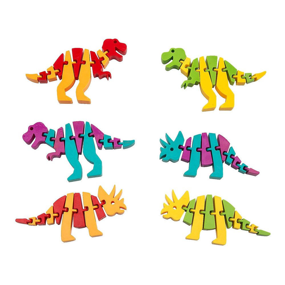 Bulk 60 Pieces Dinosaur Articulated Fidget Toys