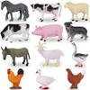ArtCreativity Farm Animal Figurines - 12-Piece Set - 2 inch Barnyard Animal Cake Toppers with Lifelike Design - Kids Birthday Party Favors view 1