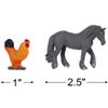 ArtCreativity Farm Animal Figurines - 12-Piece Set - 2 inch Barnyard Animal Cake Toppers with Lifelike Design - Kids Birthday Party Favors view 3