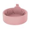 Nuby Animal Friend Silicone Round Bowl - Toddler Bowl - 6+ Months - Pink Whale Bowl view 1