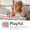 Nuby Animal Friend Silicone Round Bowl - Toddler Bowl - 6+ Months - Pink Whale Bowl view 2