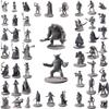 Path Gaming 50 Unique Miniatures Fantasy Tabletop RPG Figures for Dungeons and Dragons, Pathfinder Roleplaying Games. Bulk unpainted, Great for D&D view 1