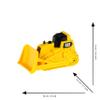 Klein CAT Caterpillar Construction Big 17" Crane & Construction Vehicles Set - Includes Crane, Bulldozer, Hauler & Loader, Toys Ages 3+ view 3