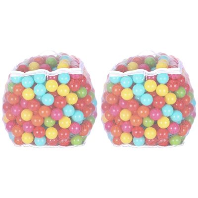 BalanceFrom Play Pit Balls Toy Set for Kids with Mesh Bag, Rainbow or Pastel Colors  Crush-Proof Plastic for Ball Pits, Playhouses, Bounce Houses, Pools, Tents, and Birthday Parties