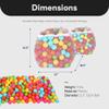 BalanceFrom Play Pit Balls Toy Set for Kids with Mesh Bag, Rainbow or Pastel Colors  Crush-Proof Plastic for Ball Pits, Playhouses, Bounce Houses, Pools, Tents, and Birthday Parties view 3