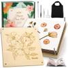 Aboofx Flower Press Kit, Craft Kits 11"x11" 10 Layers Wooden Flower Pressing Kit for Crafts Pressed Flowers & Plant Press for Valentine DIY Art, Preservation for Bookmark Frame Wedding Flowers Drying view 1