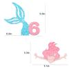 Mermaid Birthday Party Supplies - Mermaid Cake Topper Decorations for Party Supplies Decor (6) view 2