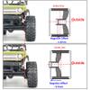 hobbysoul Adjustable Offset 1.0 Beadlock Wheels Rims, Heavy 1.0 Wheels for 1/18 TRX4M Axial SCX24 90081 & Other 1/24 RC Micro Crawler, (4-Pack) view 2