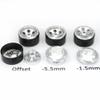 hobbysoul Adjustable Offset 1.0 Beadlock Wheels Rims, Heavy 1.0 Wheels for 1/18 TRX4M Axial SCX24 90081 & Other 1/24 RC Micro Crawler, (4-Pack) view 3