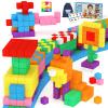 64PCS Magnetic Blocks, Magnetic Building Blocks for Kids Ages 3 4 5 6 Year Old, Magnet Cubes, Autism Montessori Toys, Preschool STEM Educational Sensory Magnet Toys Gifts for Kids 3-5 4-8 view 1
