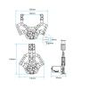 600g Load Multifunctional Claw Robot Mechanical Arm Servo Bracket Accessories Gripper Claw DIY view 4