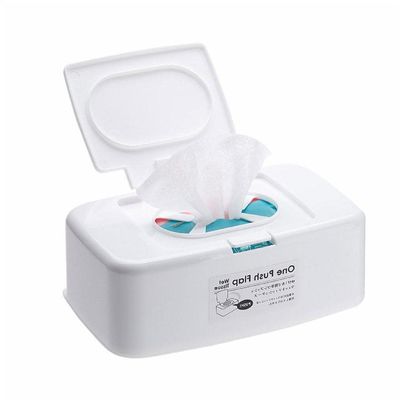 beertoy Wet Tissue Box Holder Wet Tissue Box Wipes Dispenser Portable Wipes Napkin Storage Box Holder Container for Car Home Kitchen Plastic Wet Wipe Container