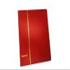 PCCB MINGT 4-Rings Binder PU Leather Collection Album Cover for Banknote Stamp Paper Money Coin Collecting and Supplies (Red) view 1