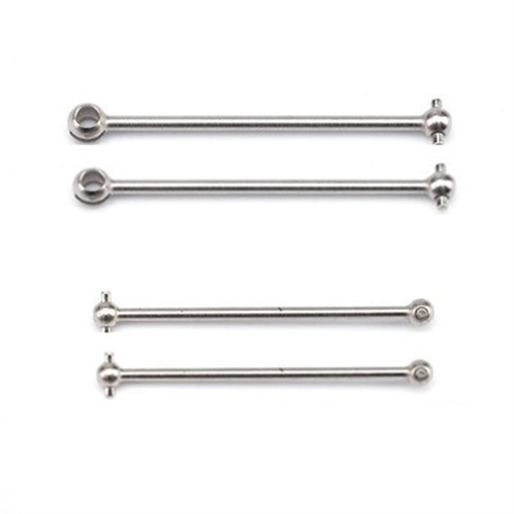 ZHIPAIJI for Wltoys Rc Car Part, for Wltoys 124017 124007 144002 144010 1/12 Rc Buggy Car Metal Front/Rear Cardan Shaft Replacement for Wltoys 124017 1/12 Car Accessories