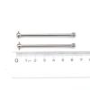 ZHIPAIJI for Wltoys Rc Car Part, for Wltoys 124017 124007 144002 144010 1/12 Rc Buggy Car Metal Front/Rear Cardan Shaft Replacement for Wltoys 124017 1/12 Car Accessories view 2