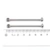 ZHIPAIJI for Wltoys Rc Car Part, for Wltoys 124017 124007 144002 144010 1/12 Rc Buggy Car Metal Front/Rear Cardan Shaft Replacement for Wltoys 124017 1/12 Car Accessories view 3