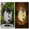 POCHY Practical Globe Educational Globe Metallic Black and White World Globes Chinese and English Geographic Globes for Great Decorations Gift Beautifully Decor view 4