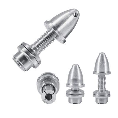 INLIMA 5Pcs 2mm 2.3mm 3mm 3.17mm 4mm 5mm RC Aluminum Bullet Propeller Adapter Holder for Airplane Brushless Motor Prop Drone Accessories (Color : 5pcs 2.0mm)