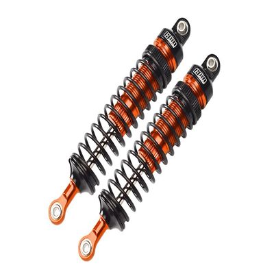 Aluminum 6061-T6 Front Adjustable Spring Dampers (102mm) for LOSI 1/10 Hammer Rey U4 Rock Racer-LOS03030 Upgrades - Orange