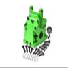 Aluminum Front Or Rear Gear Box for Arrma 1:8 KRATON/Talion/Outcast/Typhon/Notorious/KRATON EXB / 1:7 Infraction/Limitless/Mojave/Mojave EXB/FIRETEAM/Felony / 1:10 SENTON - Green view 1