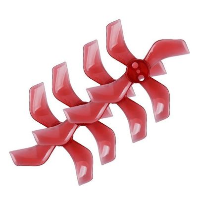 INLIMA for Gemfan 1636 1.6X3.6X4 40mm 4-Blade PC Propeller 1mm 1.5mm for RC FPV Racing Freestyle Geprc for TinyGo Tinywhoop Drones 1103 1105 Drone Accessories (Color : 8Pairs 1.5mm Red)