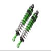 Aluminum 6061-T6 Front Adjustable Spring Dampers (108mm) for Losi 1/10 Rock Rey 4WD Rock Racer LOS03009 Upgrades - Green view 1