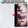 Yexiya 4 Pcs Card Game Mats 14 x 24 Inch Playmat Sublimation Blanks Playmat Smooth Card Playing Mat for Board Games,and Collectible Playing (White) view 3