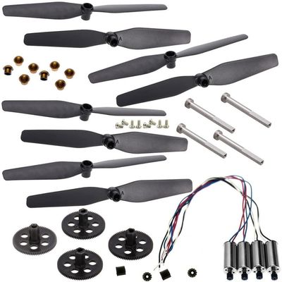 INLIMA S167 S166 RC Drone SP500 Spare Parts Kit Propellers Blades Protection Frame CSJ S167 GPS Quadcopter Arms Motor Gear Shaft Screws Drone Accessories (Color : 3.7V Motor Arms kitJ)
