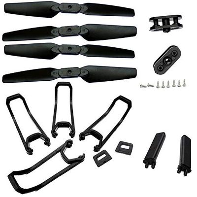 INLIMA Spare Parts Propeller Blades Arm Protector Guards Geas for E58 WiFi FPV RC Quadcopter Drone E58 Foldable Quadcopter Accessories Drone Accessories (Color : Blades Landing Guard)