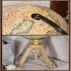 POCHY Practical Globe Illuminated World Globes Handmade Educational Globe Wooden Tripod Stand Geographic Globes for Great Decorations Gift Beautifully Decor view 4