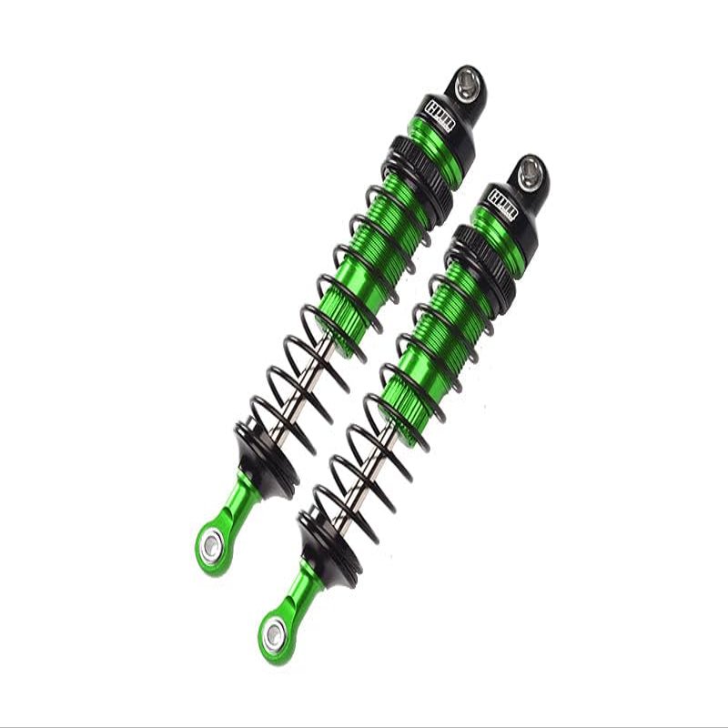 Aluminum 6061-T6 Front Adjustable Spring Dampers (102mm) for Losi 1/10 Baja Rey 4WD Desert Truck LOS03008 Upgrades - Green