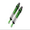 Aluminum 6061-T6 Front Adjustable Spring Dampers (102mm) for Losi 1/10 Baja Rey 4WD Desert Truck LOS03008 Upgrades - Green view 1