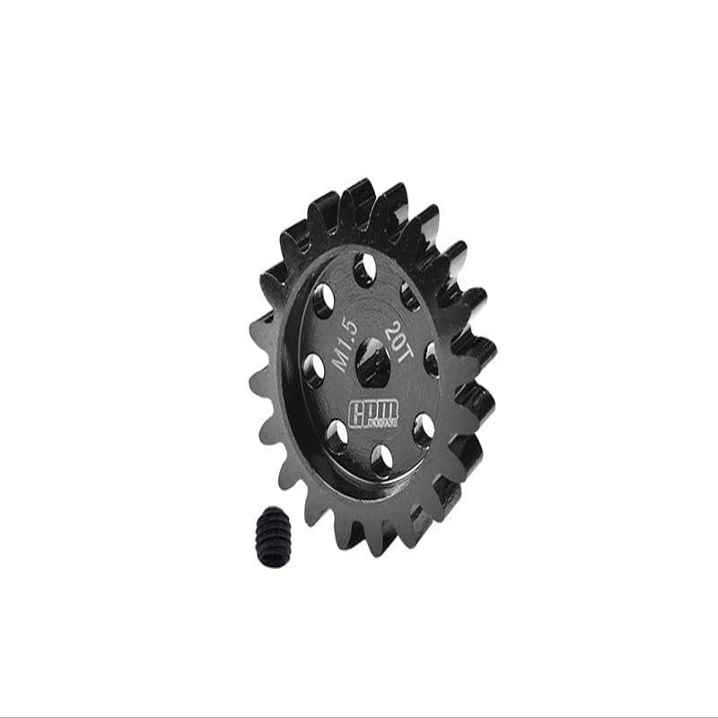 40Cr Steel Motor Gear 20T for 1:5 Traxxas X Maxx 6S / X Maxx 8S / XRT 8S Monster Truck Upgrades - Black