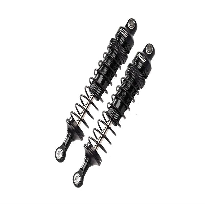 Aluminum 6061-T6 Front Adjustable Spring Dampers (102mm) for Losi 1/10 Baja Rey 4WD Desert Truck LOS03008 Upgrades - Black