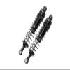 Aluminum 6061-T6 Front Adjustable Spring Dampers (102mm) for Losi 1/10 Baja Rey 4WD Desert Truck LOS03008 Upgrades - Black view 1