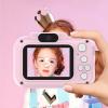 Kids Digital Camera,USB Rechargeable High Definition Dual Lens 1080P 8X Zoom Digital Camcorder Toy Kids Selfie Camera Toy with 32G Card for Birthday Gift() view 2