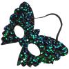 ABOOFAN Masquerade Mask Sequin for Party Half Face Decorative Mask for Carnival Halloween and Costume Events Elegant view 2