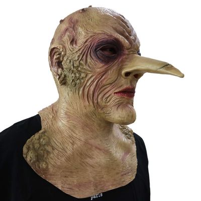 Varuotu Zombie Mask Halloween Scary Long Nose Witch Mask Horror Demon Masks Halloween Costume Cosplay Party Latex Props