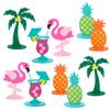 10 Pcs Hawaiian Tropical Summer Party Decoration, DIY Felt Table Centerpiece for Hawaiian Luau Beach Pineapple, Baby Shower Birthday Wedding Party Decoration Supplies view 1