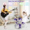 M SANMERSEN Kids Toys Jazz Drum Set - Upgraded Rock Drum Kit with Stool Musical Instruments Educational Birthday Christmas Toys Gifts for Toddlers Child Boys Girls Aged 3 4 5 6 7 8 Year Old view 3