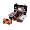 SMOBY Black & Decker Kids Tool Box - Children's Toy Tool Pretend Play Tools Kit - stickers for the 6 hand hold play tools in the portable Tool Box Carry Case for Boys and Girls Age 3 4 5 6 7 Years Old view 1