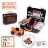 SMOBY Black & Decker Kids Tool Box - Children's Toy Tool Pretend Play Tools Kit - stickers for the 6 hand hold play tools in the portable Tool Box Carry Case for Boys and Girls Age 3 4 5 6 7 Years Old view 2