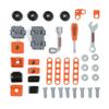SMOBY Black & Decker Kids Tool Box - Children's Toy Tool Pretend Play Tools Kit - stickers for the 6 hand hold play tools in the portable Tool Box Carry Case for Boys and Girls Age 3 4 5 6 7 Years Old view 3