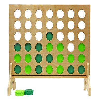 Tailgating Pros Premium Giant Four in a Row with Carrying Case - Jumbo Oversized Outdoor Yard Game - Connect Multiple Pucks in a Row to Win - Many Puck Colors Available!