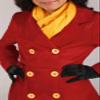 Carmen Sandiego Costume for Girls - Red Trench Coat, Belt, Scarf, and Hat Small view 4