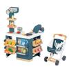Smoby - Supermarket, Children's Shopping Trolley Included, Mechanical Scale, Electronic Functions and 42 Accessories for a Full Shopping Experience, Suitable for Kids Aged 3 Years and Over view 1