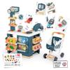 Smoby - Supermarket, Children's Shopping Trolley Included, Mechanical Scale, Electronic Functions and 42 Accessories for a Full Shopping Experience, Suitable for Kids Aged 3 Years and Over view 2