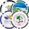 PrideSports Custom Poker Chip, 2 Sided Imprint (50, Navy, Poker Chip) view 1